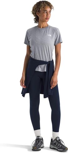 نورث وجه النساء المرن القصيرة الأكمام تي شيرت | فتل الرطوبة ، طبقات جانبية مستقلة ، تنحنح منقسم in Kuwait