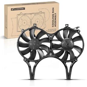 A-Premium Engine Radiator Cooling Fan Assembly Compatible with Select Mercedes-Benz Models - W210 Series E300 1996-1997, E320 1996-1997, E420 1997 - with Air Conditioning, Replace# 0015001693