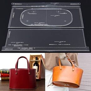 AAB-54 Bucket Bag Acrylic Template Leather Pattern Handbag Acrylic Leather Pattern Leather Templates for Bags