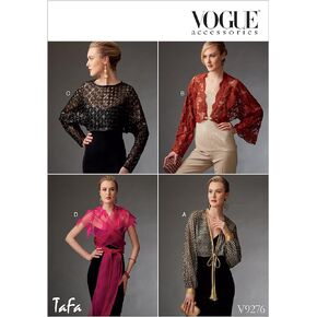 Vogue Patterns Other-wearing Misses' Reversible Shrugs and Capelet, S-M-L-x-Large, Green