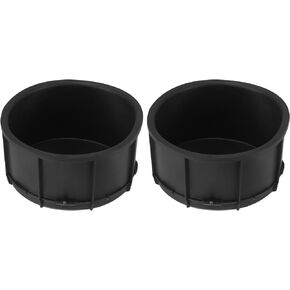 X AUTOHAUX 2pcs Rear Console Auto Car Truck Drink Cup Holder Rubber Inserts Liner for Ford F-150 2009-2014 2L7Z-7813562-AAA