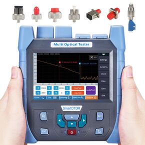 5 in 1 Mini-Pro Live 1550nm SM OTDR Mulit-Function Tester Built in OPM/OLS/VFL/LED Test Rang 10m-80Km Dynamic Range 20dB Connector SC/APC (YD-2600-APC)