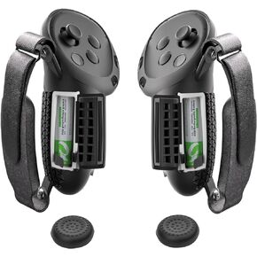 RGEEK Controller Grips Cover for Quest 3, Adjustable Controller Straps Protective Controller Accessories with Battery Opening Cover for Meta Quest 3