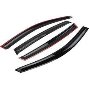 Tape-on Side Window Visors Deflector Rain Guard, 4pcs Set for Honda HR-V HRV 2016-2022
