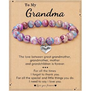 Mom Bracelet Mothers Day Gifts for Mom Grandma Nana Bonus Mom Nature Stone Beaded Bracelet Jewelry Birthday Gifts for Daugther Sister Friends Graduation Gift in Kuwait