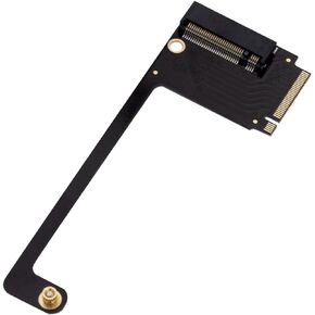 for Asus Rog Ally Handheld Conversion 2230 to 2280 SSD Hard Drive Expansion High Capacity Boards NVME M-Key NGFF M.2 PCIE 4.0 3.0 Gold Finger Adapter 90 Degree Upgrade Conversion Card Black