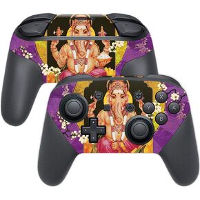 MightySkins Skin Compatible with Nintendo Switch Pro Controller - Hindu Elephant | Protective, Durable, and Unique Vinyl Decal wrap Cover | Easy to Apply, Remove, and Change Styles | Made in The USA