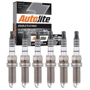 6 pc Autolite Double Platinum Spark Plugs compatible with Jeep Wrangler 3.6L V6 2012-2019