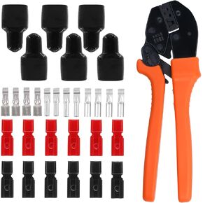 108Pcs 15/30/45 Amp Quick Disconnect Power Terminals Connectors, Red Black Housing Contacts and Cover Quick Connect Battery Connector Modular Power Connectors Set in Kuwait