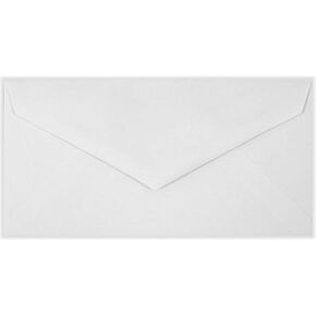 LUXPaper Monarch Envelopes | 3 7/8" x 7 1/2" | Bright White | 24lb. Text | 50 Qty