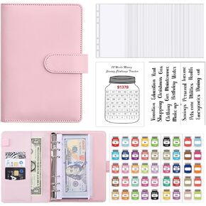 مجموعة مجلد توفير المال، مجلد ميزانية A6 مع مغلفات، مجلد تحدي توفير المال لمدة 52 أسبوعًا مع مغلفات نقدية، ملصقات وأجهزة تتبع بقيمة 1378 دولارًا أمريكيًا in Kuwait