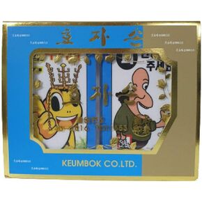 Large Size Big Size Korean Flower Card Game Hwatu Hwatoo Go Stop Card Game Set 1.88 x 3.14 inches Easy to Hold on Hand (Blue Color)