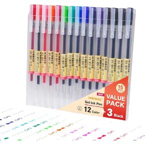 Premium Gel Ink Pens,28Pcs 0.5 mm Fine Point Pens Assorted Colors,Ultra Fine Tip Colored Pens for Coloring,Journaling,Note Taking,drawing,Japanese Stationery Gel Pens