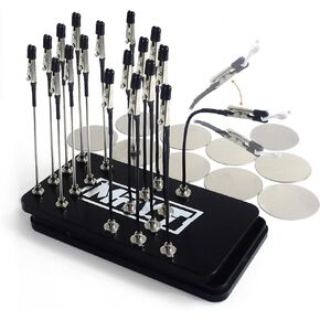 18 قطعة عصا مشبك التمساح المغناطيسي مع قاعدة حامل اللوحة المعدنية مجموعة أدوات النمذجة لأجزاء نموذج هواية البخاخة in Kuwait