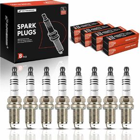 A-Premium Iridium Platinum Spark Plugs Compatible with BMW X5 2004-2010, 550i 2006-2010, 750i 2006-2008, 750Li 2006-2008, 650i 2006-2010, 4.8L, Pack of 8