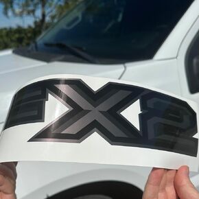 ملصقات الطرق الوعرة FX2 لملصقات شاحنة Ranger F150 فائقة التحمل | مجموعة من 2 (أسود/أنثراسايت) in Saudi Arabia