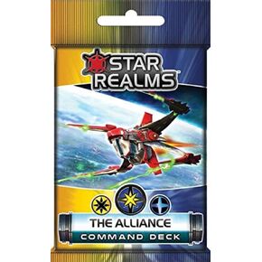 White Wizard Games Star Realms Command Deck: The Alliance – Command Deck – Card Games for Adults Kids Family – 18 Cards per Pack, Gold in Saudi Arabia
