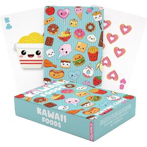 AQUARIUS Kawaii Foods Playing Cards – Kawaii Foods Themed Deck of Cards for Your Favorite Card Games - Officially Licensed Kawaii Foods Merchandise & Collectibles