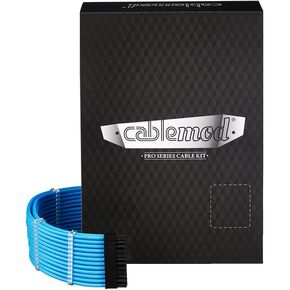 طقم كابل CableMod C-Series Pro ModMesh بأكمام 12VHPWR StealthSense لـ Corsair RM (ملصق أصفر، 16 دبوسًا إلى ثلاثي 8 سنون) / AXi/HXi (أسود + أبيض، 16 سنًا إلى ثلاثي 8 سنون)
