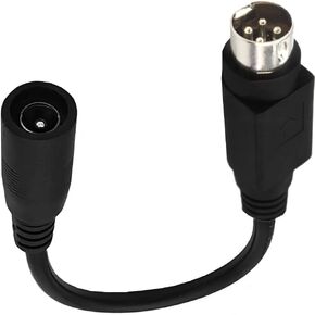 4 Pin DIN Male to 5.5 x 2.1mm Female DC Power Cable, for DC Power to Continuously Power Devices with 4 Pin DIN Female Ports Such as Printer, Stage Lighting (7inch) (4 Pin)