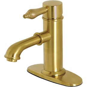 Kingston Brass KS7417DPL Paris Bathroom Faucet, Brushed Brass