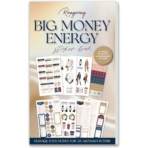Rongrong Big Money Planner Stickers Book for Planners, Calendars, Journals and Projects – Premium Quality Hand Drawn Achieve Your Financial Dreams – Scrapbook Accessories 24 Pages