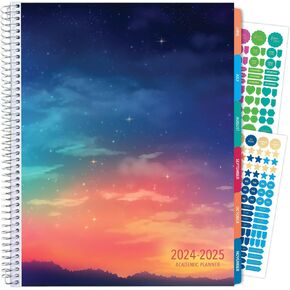 Laminated Essential Monthly & Weekly Fashion Planner 8.5" x 11" AY 2024-2025 (Tranquil Escape)