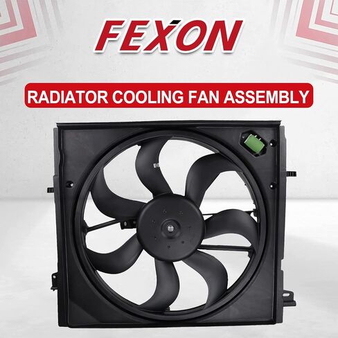 Radiator Cooling Fan Assembly Replacement for 2017 2018 2019 Nissan Rogue Sport 2.0L Replaces # 214816MA0A in Saudi Arabia