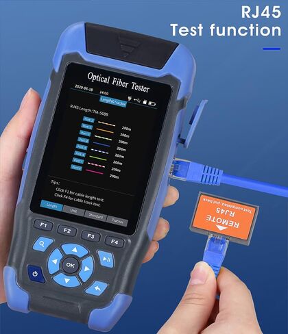 5 in 1 Mini-Pro Live 1550nm SM OTDR Mulit-Function Tester Built in OPM/OLS/VFL/LED Test Rang 10m-80Km Dynamic Range 20dB Connector SC/APC (YD-2600-APC) in Kuwait