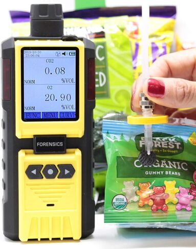 محلل ثاني أكسيد الكربون والأكسجين لتحليل مساحة الرأس بواسطة الطب الشرعي | مُحلل التغليف الجوي المُعدل | شحن USB | تسجيل بيانات الكمبيوتر | الولايات المتحدة الأمريكية NIST معايرة يمكن تتبعها | in Kuwait