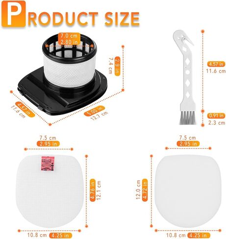 3 Foam & Felt Filter Replacement for Shark Rocket Pro Cordless IX140,IX141,IX142,IZ140,IZ141C,IZ142,IZ162H,IZ362H,IZ363HT,IZ440H,IZ462H,IZ482H, IZ483H,UZ145 Stick Vacuums,Compare to Part # 617FJ140 in Saudi Arabia