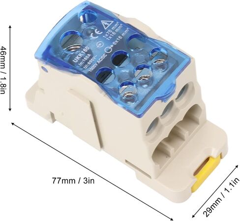 DIN Rail Power Junction Box Electrical Terminal Block Connector Distribution Box AC DC1000V,Electrical Terminal Block Connector Distribution Box AC DC1000V (160A) Electric Rail Car in Saudi Arabia
