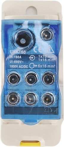 DIN Rail Power Junction Box Electrical Terminal Block Connector Distribution Box AC DC1000V,Electrical Terminal Block Connector Distribution Box AC DC1000V (160A) Electric Rail Car in Saudi Arabia