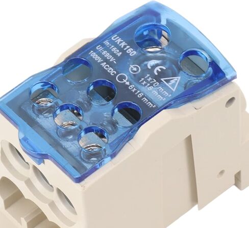 DIN Rail Power Junction Box Electrical Terminal Block Connector Distribution Box AC DC1000V,Electrical Terminal Block Connector Distribution Box AC DC1000V (160A) Electric Rail Car in Saudi Arabia