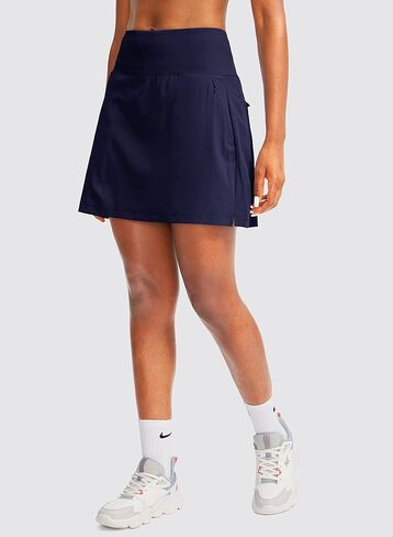 G Gradual Golf Skorts Skirts for Women with 5 Pockets Women's High Waisted Lightweight Athletic Skirt for Tennis Running (Navy, X-Large) in Saudi Arabia