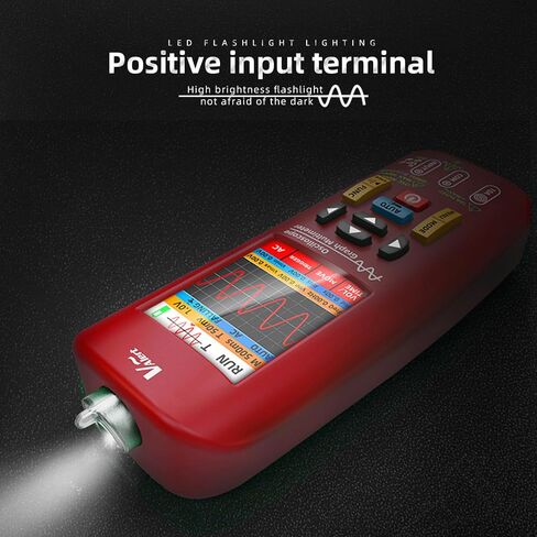 2 in 1 Handheld Digital Oscilloscope Multimeter Portable Mini Automotive Oscilloscopes, 10MHz Bandwidth, 48MSa/s Sampling Rate Oscope with 6000 Counts, Auto-Ranging Multimeter in Saudi Arabia