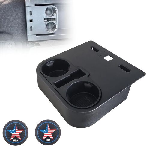 حامل أكواب أرضي لوحدة التحكم المركزية متوافق مع Ford F150 2015-2020، Ford F-Series F250 F350 F450 Super Duty 2017-2022 HC3Z-2813562-AB أسفل المقعد الأمامي in Kuwait