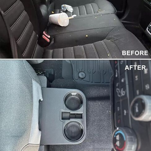 حامل أكواب أرضي لوحدة التحكم المركزية متوافق مع Ford F150 2015-2020، Ford F-Series F250 F350 F450 Super Duty 2017-2022 HC3Z-2813562-AB أسفل المقعد الأمامي in Kuwait