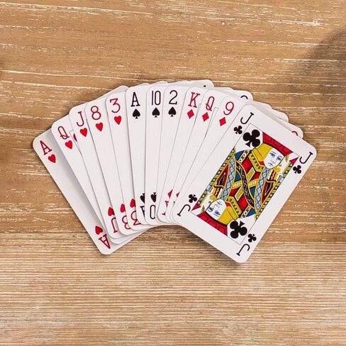 Caspari Palms Large Type Playing Cards-2 Decks Included, Regular, Multicolor (PC126J) in Kuwait