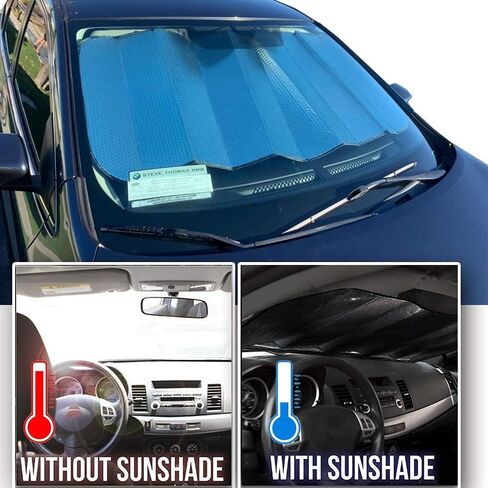 Big Ant Windshield Sun Shade for Ford F150 2014 2013 2012 2011 2010 2009, Front Window Windshield Sunshade Blocks UV Rays, Silver in Saudi Arabia
