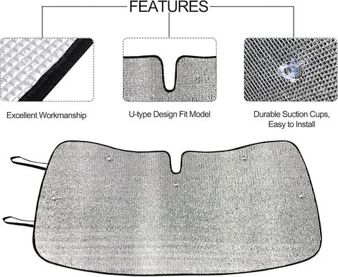 Big Ant Windshield Sun Shade for Ford F150 2014 2013 2012 2011 2010 2009, Front Window Windshield Sunshade Blocks UV Rays, Silver in Saudi Arabia