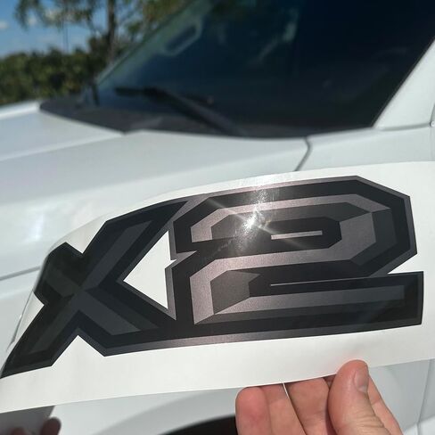 ملصقات الطرق الوعرة FX2 لملصقات شاحنة Ranger F150 فائقة التحمل | مجموعة من 2 (أسود/أنثراسايت) in Saudi Arabia