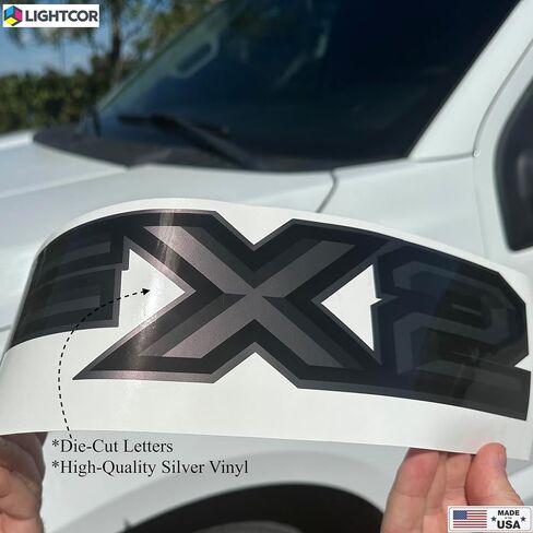 ملصقات الطرق الوعرة FX2 لملصقات شاحنة Ranger F150 فائقة التحمل | مجموعة من 2 (أسود/أنثراسايت) in Saudi Arabia