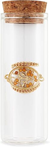 DEMDACO Mustard Seed Faith Womens 7 Inch Plus Extension Glass and Brass Metal Adjustable Chain Charm Bracelet in Saudi Arabia