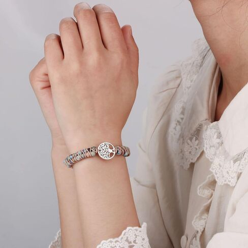 To My Mother in Law Tree of Life Bracelet for Women Natural Stone Beaded Bracelet for Mom Mommy Braided Rope Adjustable Bracelet Yoga Healing Gifts for Mothers Day Christmas Birthday Anniversary in Saudi Arabia