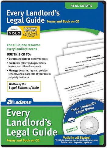 Adams® Every Landlord's Legal Guide, For PC/Mac®, Disc in Saudi Arabia