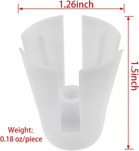 White Plastic Coil Claw Thread, Spool conical Bracket, Sewing Machine Wire Rack Accessories (12 Pieces) in Saudi Arabia