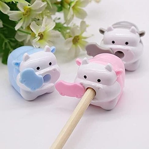 1Pc Random Color Cute Cattle Design Sharpener Cow Ox Kawaii Pencils Sharpeners Girls Gifts Stationery Office Supplies Nice Design Deft Processed,Writing and Correction Supplies in Kuwait