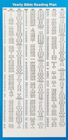 Bible Reading Plans, Bulk Set of 5 Daily Planner Bible Study Bookmarks, Read The Entire Bible in One Year, Christian Devotional Scripture Tabs, Religious Handout Gifts for Church & Small Groups in Saudi Arabia