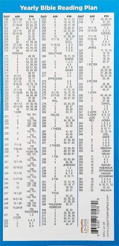 Bible Reading Plans, Bulk Set of 5 Daily Planner Bible Study Bookmarks, Read The Entire Bible in One Year, Christian Devotional Scripture Tabs, Religious Handout Gifts for Church & Small Groups in Saudi Arabia